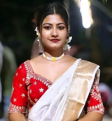 PAL SHAREE Round Neck Women Blouse