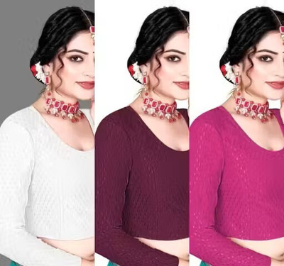 ANUPRIT CREATION Round Neck Women Blouse