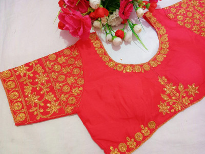 Anjani Textile U-Neck Women Blouse