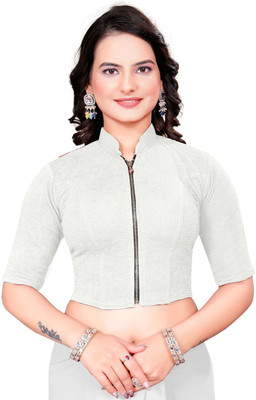 sanket synthetics Band collar Women Blouse
