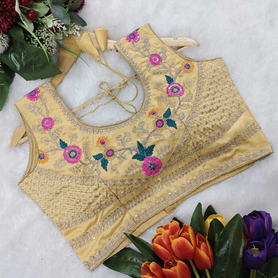AMRU CREATION Round Neck Women Blouse