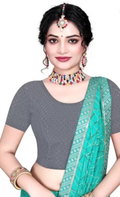 Dhyaan Textile U-Neck Women Blouse