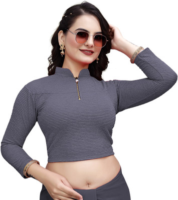 aayansh creations Band collar Women Blouse