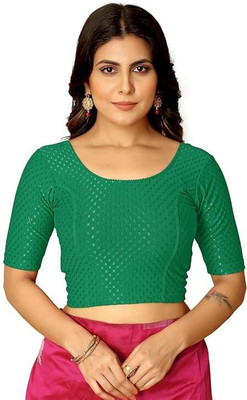Kaushiktextiles Round Neck Women Blouse