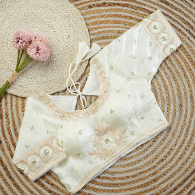 Niraj Creations U-Neck Women Blouse