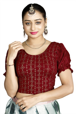 Dhyaan Textile Round Neck Women Blouse