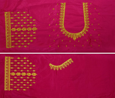 SRIBALAJIESTORE Art Silk Embroidered Blouse Material