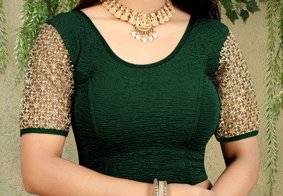 ZINGTROVE Round Neck Women Blouse