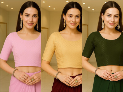 PT PRIYANKA TEXTILES U-Neck Women Blouse