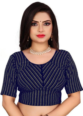 PU Fashion Round Neck Women Blouse