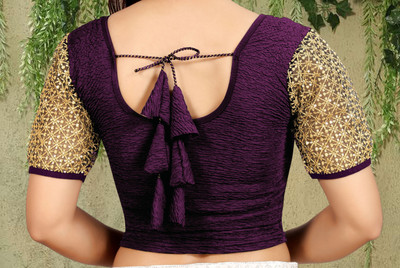 ZINGTROVE Round Neck Women Blouse