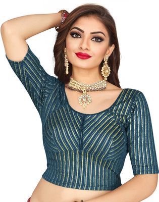 PU Fashion Round Neck Women Blouse