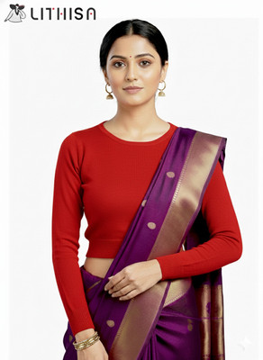 LITHISA Round Neck Women Blouse