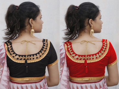 Desi Threads Round Neck Women Blouse