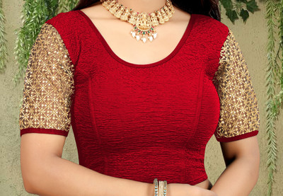 ZINGTROVE Round Neck Women Blouse