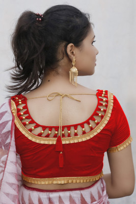Desi Threads Round Neck Women Blouse