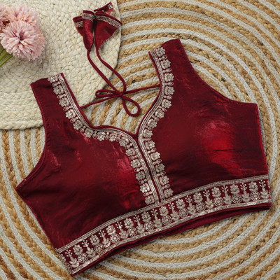 Niraj Creations V-Neck Women Blouse