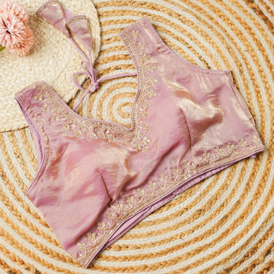 Niraj Creations V-Neck Women Blouse