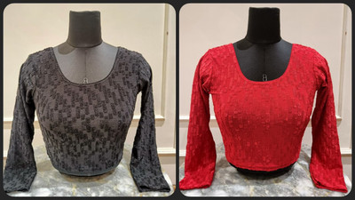 GROWMORE CREATION Round Neck Women Blouse