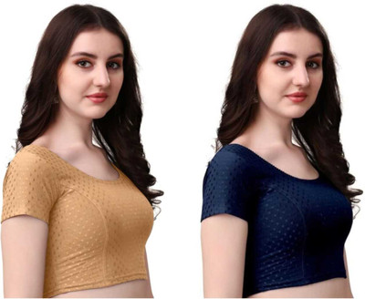 PRIYANKA TEXTILES U-Neck Women Blouse