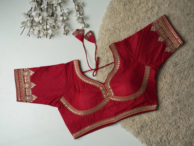 Modern Mughals V-Neck Women Blouse