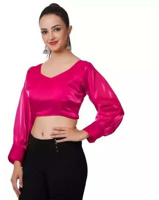 RADHA MADHAV Round Neck Women Blouse