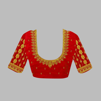 ORIGINEXCLUSIVE Art Silk Embroidered Blouse Material