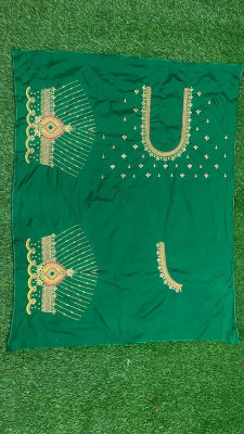 NANCY DESIGNER Art Silk Embroidered Blouse Material