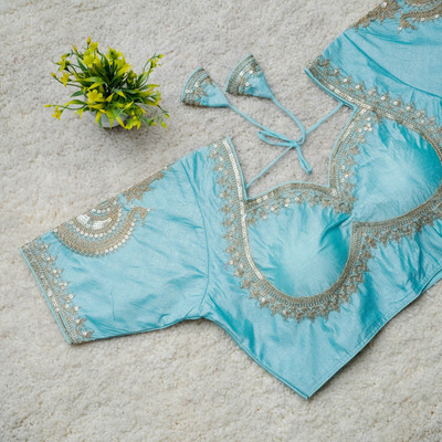 Modern Mughals Sweetheart Neck Women Blouse