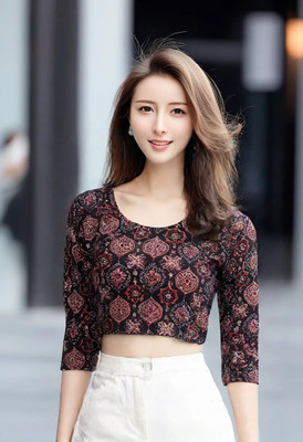 Amayra Round Neck Women Blouse