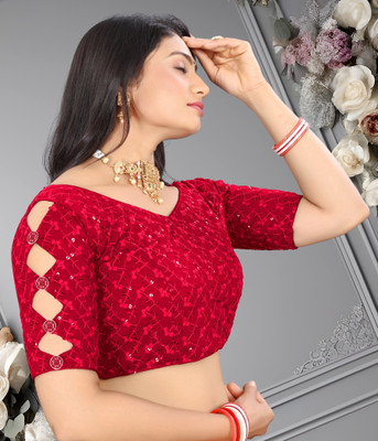 WEARFLORA V-Neck Women Blouse