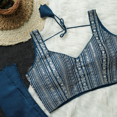 Niraj Creations V-Neck Women Blouse