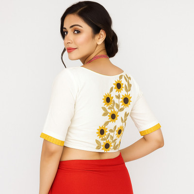Payel Handicrafts Boat Neck Women Blouse