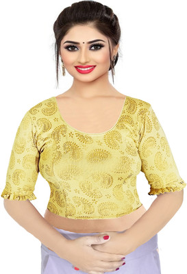 PU Fashion Round Neck Women Blouse