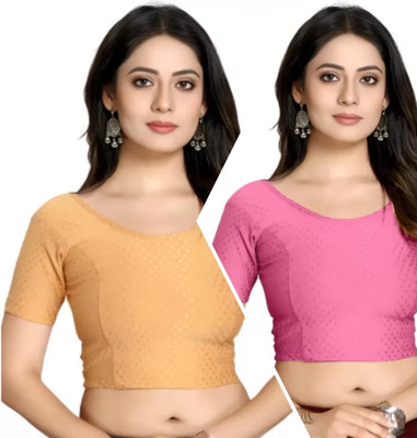 Dhyaan Textile Round Neck Women Blouse