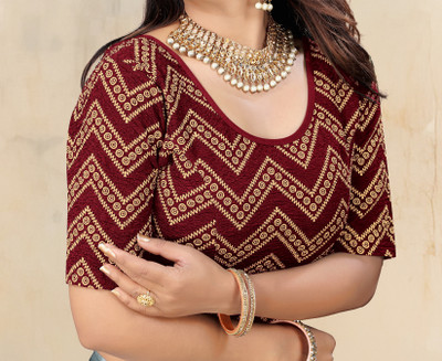 DAXWAY Round Neck Women Blouse