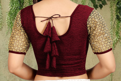 ZINGTROVE Round Neck Women Blouse
