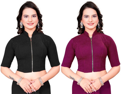 Tanishka Fashion Band collar Women Blouse