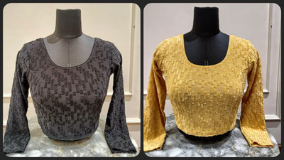GROWMORE CREATION Round Neck Women Blouse