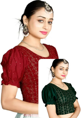 Dhyaan Textile Round Neck Women Blouse