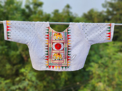 SLAGHA Round Neck Women Blouse