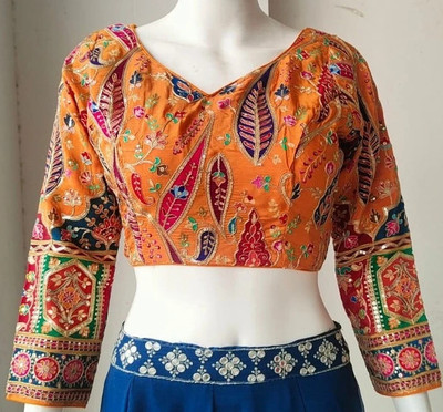 RADHA MADHAV V-Neck Women Blouse