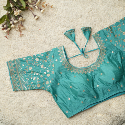Modern Mughals Round Neck Women Blouse