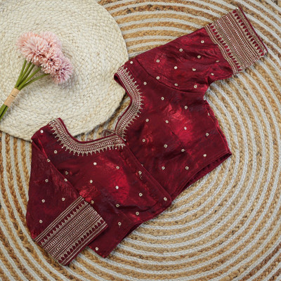 Niraj Creations U-Neck Women Blouse