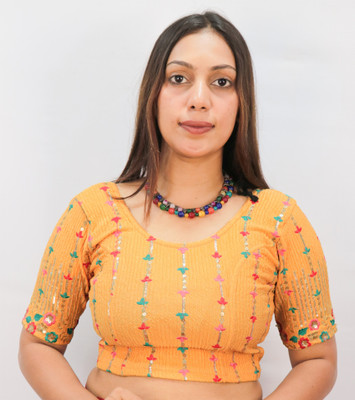 AMAYA TEXTILE HOUSE Round Neck Women Blouse