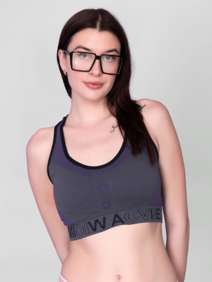 DealSeven fashion Women Bralette Lightly Padded Bra(Purple)