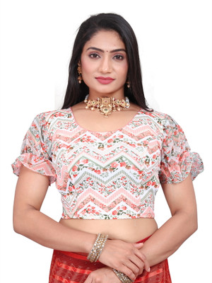 Ansar Creations Round Neck Women Blouse