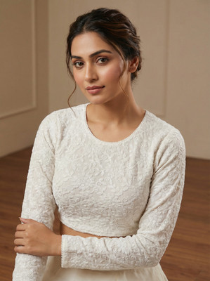 GROWMORE CREATION Round Neck Women Blouse