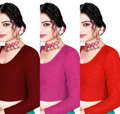 ANUPRIT CREATION Round Neck Women Blouse