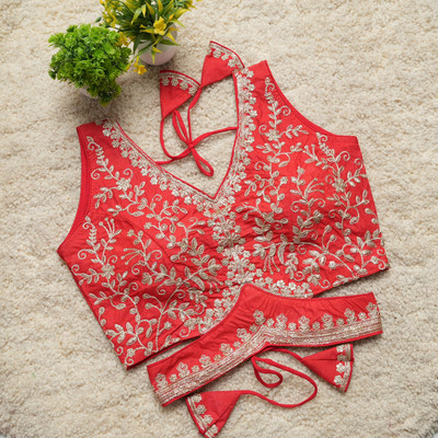 Modern Mughals V-Neck Women Blouse